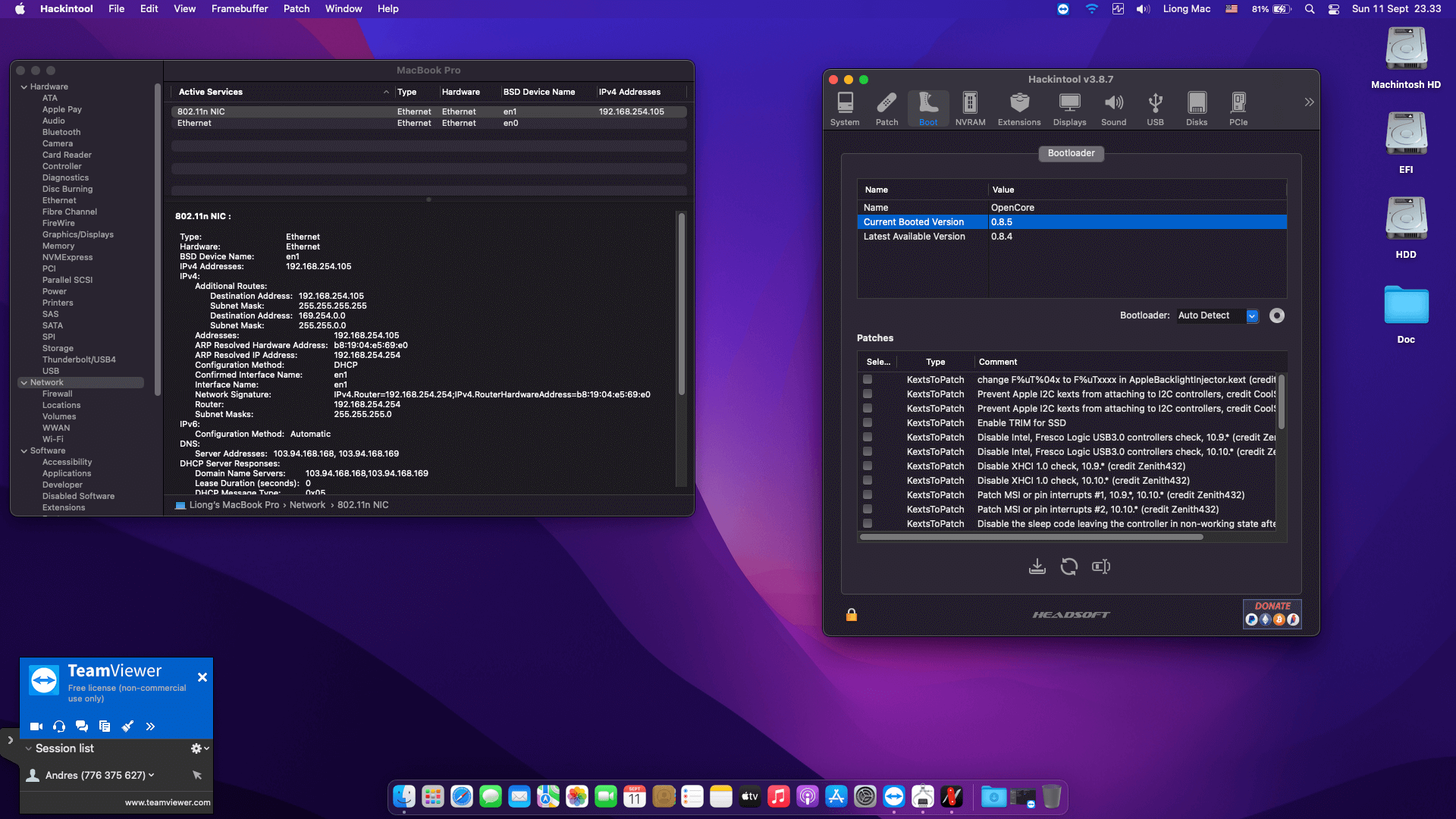 Acer Predator Helios 300 PH317 51 76PN [KabyLake   Intel HD 630 + I2C]   OpenCore 1